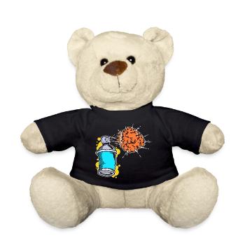 Sprayer Art, Street Art, Wildstyle Graffiti - Teddy Bear - black - Front
