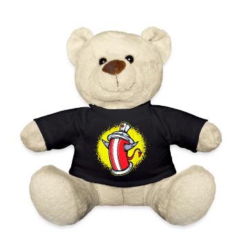 Sprayer Art, Street Art, Wildstyle Graffiti - Teddy Bear - black - Front