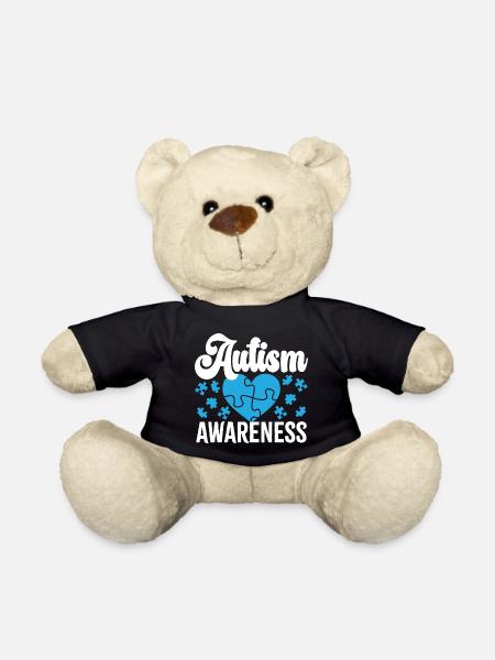 Bewusstsein für Autismus - Teddy - Schwarz