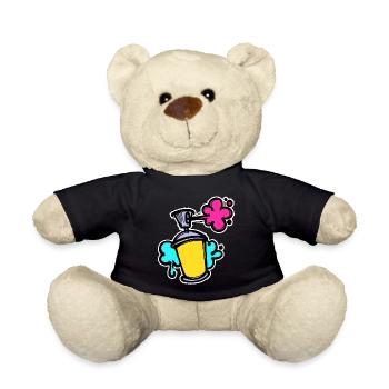 Graffiti Sreet Art Spraydose Sprayer Wildstyle - Teddy - Schwarz - Vorne