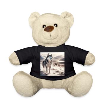 Husky - Teddy Bear - black - Front