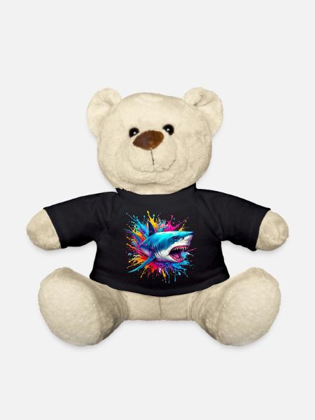 Shark - Teddy Bear - black