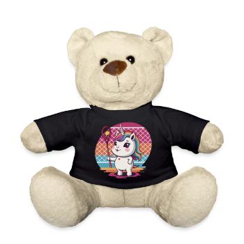 Tennis Einhorn - Teddy - Schwarz - Vorne
