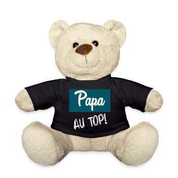 HAPPY FATHER'S DAY. DAD. FATHER'S DAY. FATHER - Teddy Bear - black - Front