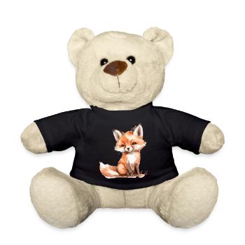 Baby fox, petite renard mignon - Nounours - noir - Devant