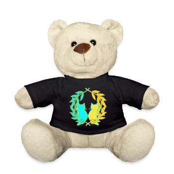 Couronne de laurier chats chat ukraine bien-être animal - Nounours - noir - Devant
