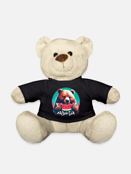 Wassermelone Arbusik Bär lecker Geschenk - Teddy - Schwarz