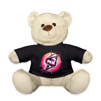 Pole Dance Dynamique Rose Cadeau - Nounours - noir - Devant