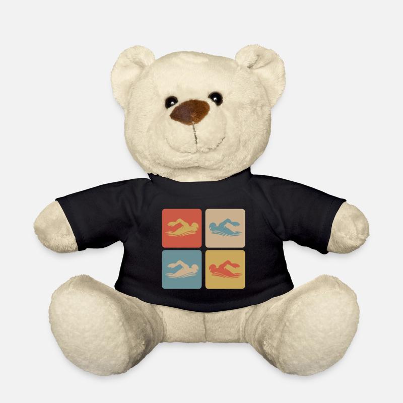 Schwimmen Design - Teddy - Schwarz