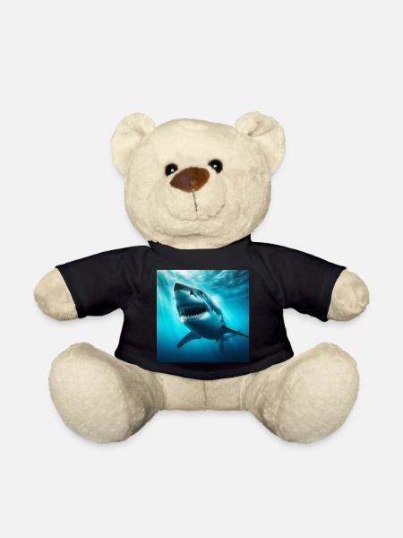 Great White Shark - Teddy Bear - black