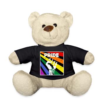 PRIDE - Teddy Bear - black - Front