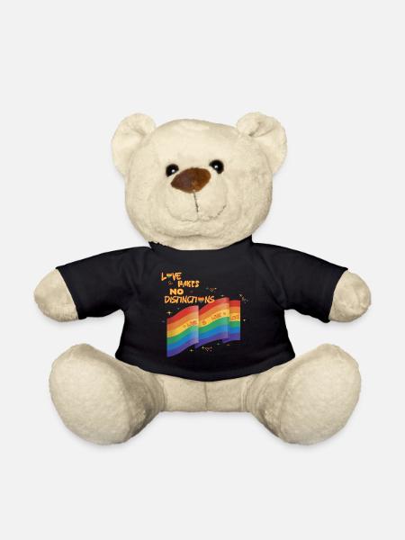Love makes no destinctions LGBTQIA+ Pride - Teddy Bear - black