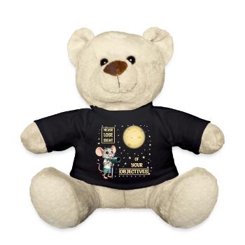 Maus und Käse-Mond - Teddy - Schwarz - Vorne