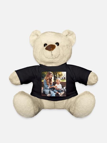 Mutter und Sohn - Teddy - Schwarz