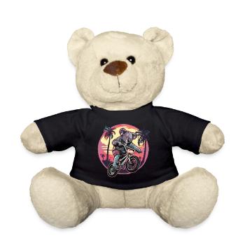 Koala Bear Bike Koala Bear Cyclist Bmx Bike - Teddy Bear - black - Front