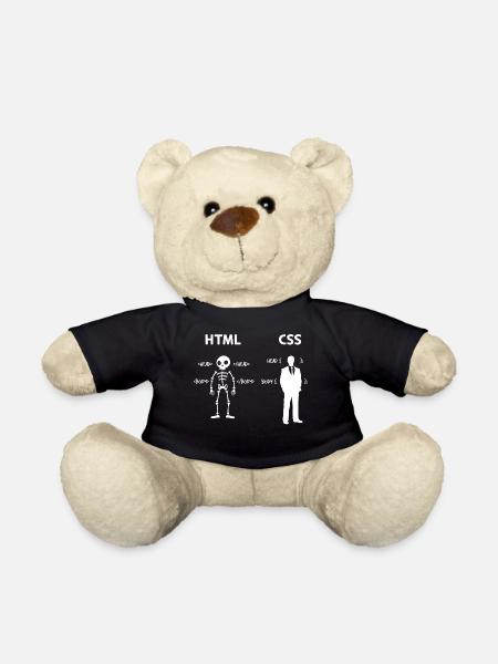 Code Css C++ Php Java Developer Code Skripting - Teddy - Schwarz