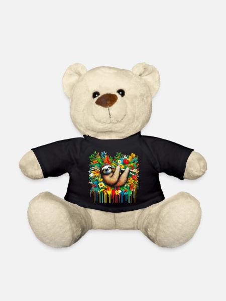 Faultier - Teddy - Schwarz