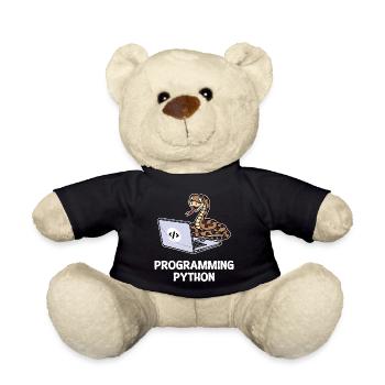 Scripting Programmer Computer Debug Developer - Teddy Bear - black - Front