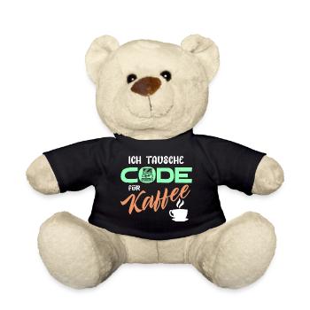 Code Développeur de déclaration Programmeur Ordinateur - Nounours - noir - Devant