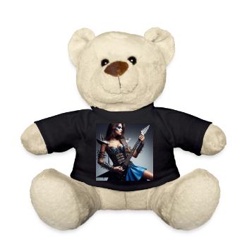 Weibliche Gitarrenheldin - Teddy - Schwarz - Vorne