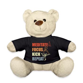 Motivation du karaté - Nounours - noir - Devant