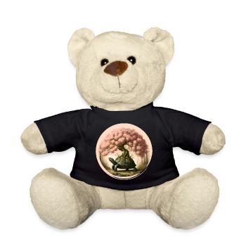 Tortue avec un bonsaï sur sa carapace - Nounours - noir - Devant