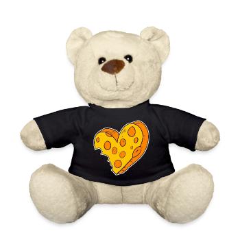 Cœur de fromage - Nounours - noir - Devant