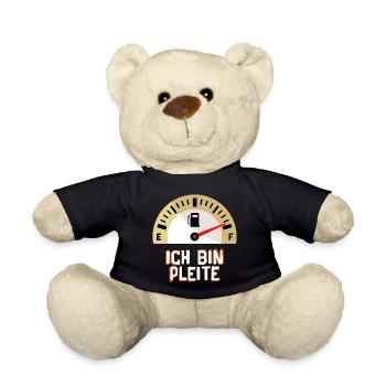 Tanken Statement Tankstelle Benzin Strom Antrieb - Teddy - Schwarz - Vorne
