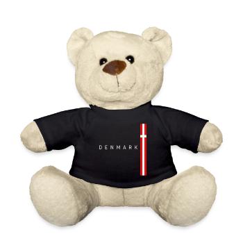 Flag of Denmark, Danish pride - Teddy Bear - black - Front