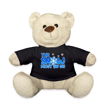 Wintersport Schnee Winter Statement Schifahren - Teddy - Schwarz - Vorne