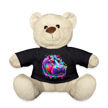 Nilpferd - Teddy - Schwarz - Vorne
