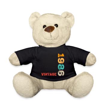 40. Geburtstag - Teddy - Schwarz - Vorne