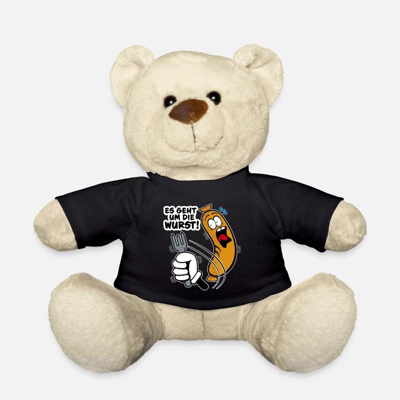 Es geht um die Wurst - Teddy - Schwarz