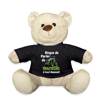 Risque de parler de tracteurs a tout Moment - Nounours - noir - Devant