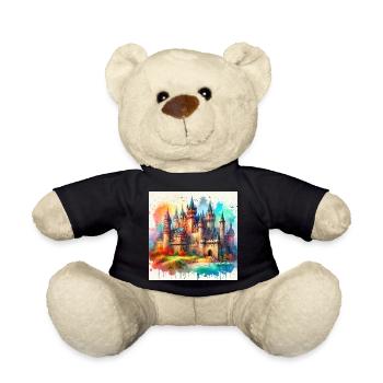 Medieval castle - Teddy Bear - black - Front