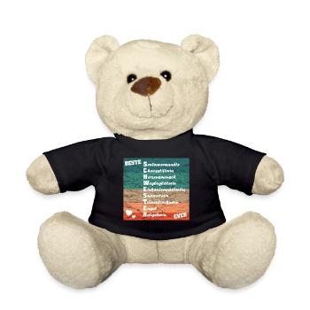 beste Schwester ever Die beste Schwester der Welt - Teddy - Schwarz - Vorne