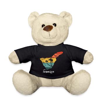 Teneriffa Karte Umriss Kanaren Urlaub vintage - Teddy - Schwarz - Vorne