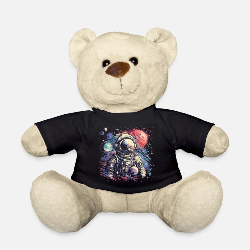Cooler Astronaut im Retro Look - Teddy - Schwarz