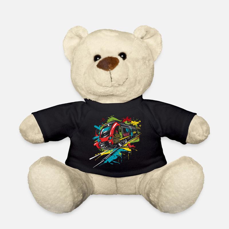 Graffiti Eisenbahn - Teddy - Schwarz