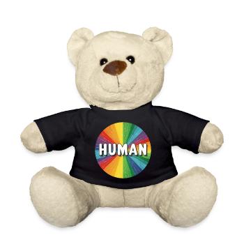 LGBTQ Human - Teddy - Schwarz - Vorne