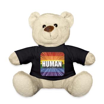 LGBTQ Human - Teddy - Schwarz - Vorne