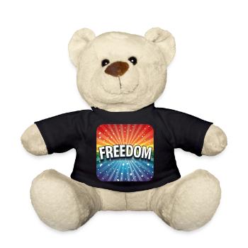 LGBTQ Freedom - Teddy - Schwarz - Vorne