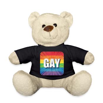 LGBTQ GAY - Teddy - Schwarz - Vorne