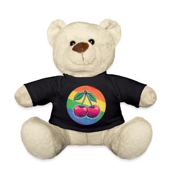 LGBTQ Kirsche - Teddy - Schwarz - Vorne