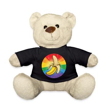 LGBTQ Banana - Teddy Bear - black - Front