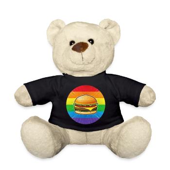 LGBTQ hamburgers - Teddy Bear - black - Front