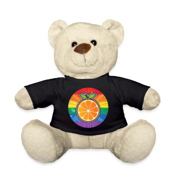 LGBTQ Orange - Teddy Bear - black - Front