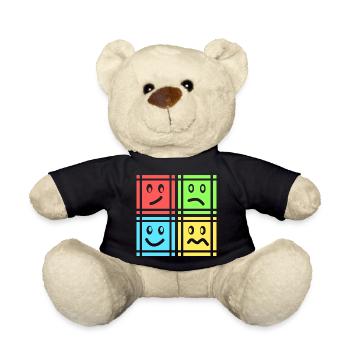 Geometrische Muster - Teddy - Schwarz - Vorne
