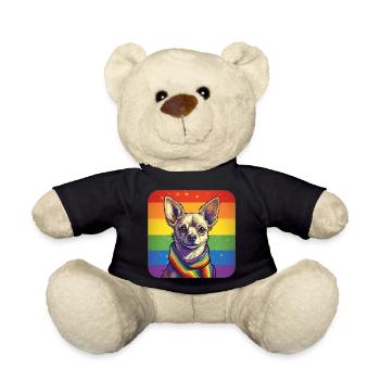 LGBTQ Chihuahua - Teddy Bear - black - Front