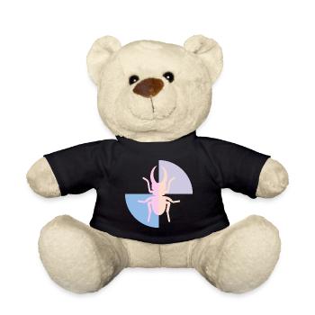 Duo Coccinelle Jaune Pastel Rose - Nounours - noir - Devant